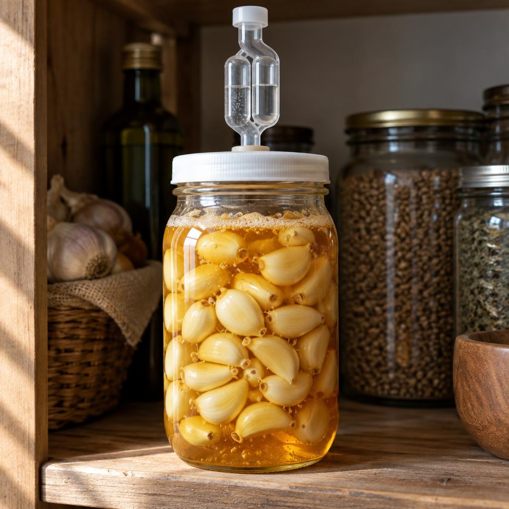 Fermented Garlic Honey