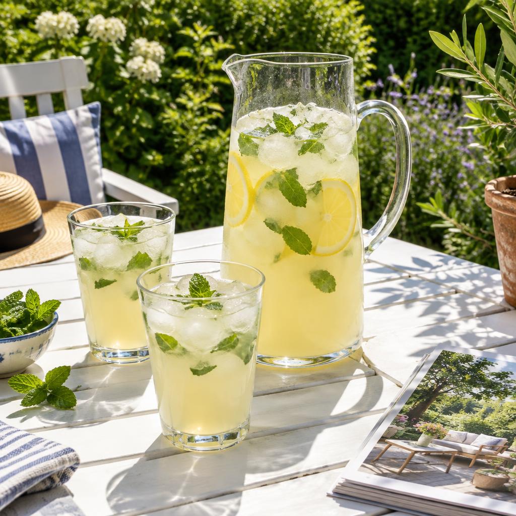 Honey Lemonade with Mint