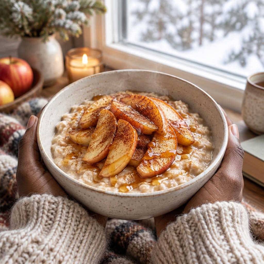 Warm Oats with Honey & Apples